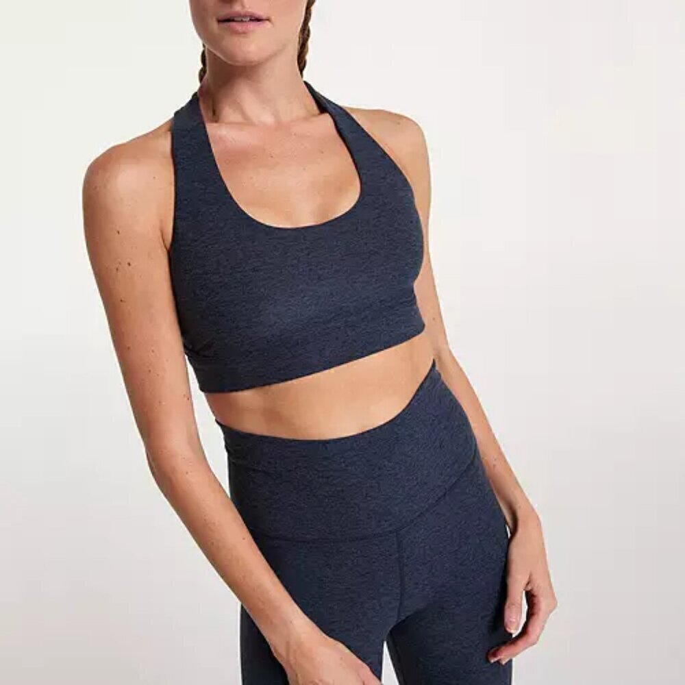 NEW CALIA Lustralux T-Back Bra Darker Ardosia Slate Heather Women's Size XL